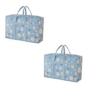 1+1 플라워 다용도 린넨 이불 옷 정리함 대형 이불가방 보관함 수납함 낮잠 이불 가방