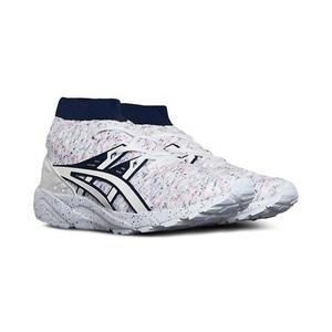 [아식스] 젤 카야노 트레이너 런닝화 화이트 네이비 HN707-0101