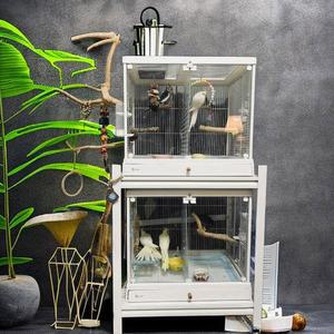 잉꼬 앵무새 대형 새장 조류 아이언 앵무새횟대 둥지 앵무새장 A형 B6045 키우기