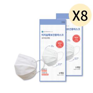 와이제이 이지숨톡 KF94 마스크 대형 흰색 30매 X 8 BNS