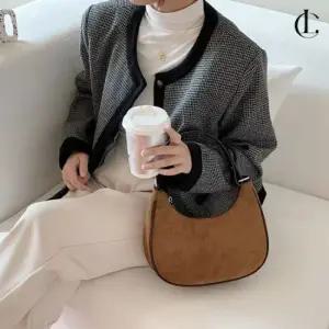 [라일리] Rly 여성 미니 숄더백 스웨이드 호보백 가방 LRJB005  11800674)