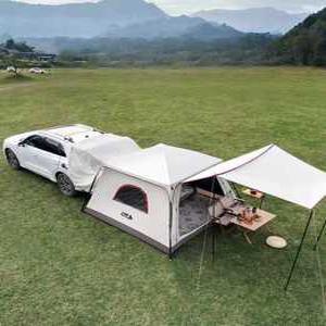 에어쉘터 4인용 오투라이프 베이지 야외 SUV 리어 텐트 원룸 원 리빙룸 캠핑 야간 캠핑 장비 차량 확장