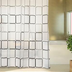 고품질 네모타일모양욕실커튼 모던한 스퀘어방수커튼 모던방수커텐 (WFHVDF1)