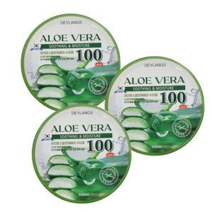 뉴 데이랑스 알로에베라 수딩젤100 피부보습 진정 탄력 수분 영양공급 300ml 3개