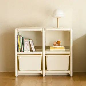 낮은 아기 유아 책장 거실 수납장 2단 800