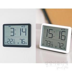 살랑아뜰리에 마그네틱 온습도시계 백라이트 부착 거치형 미니 전자시계