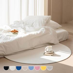 [드리울] 드팔렛 5가지 디자인 사계절 먼지없는 워셔블 반원형 러그 카페트