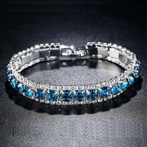 유러피언 크러블리스탈 컬러팔찌-블루