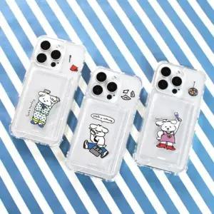 엠픽 해피 멍 데이 카드포켓 젤하드 폰케이스