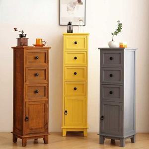 틈새 슬림장 얇은 원목 캐비닛 4단 협소 좁은 서랍장 서랍