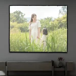 벽면 프로젝터 스크린 휴대용 리설트 스크린 (WFHY3NQ)