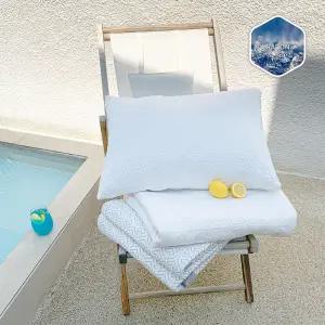 코트니아 [출시이벤트] 정품 듀라론 시원한 여름 초냉감 침대 패드 미끄럼방지 쿨매트 이불 밴드형 논슬립