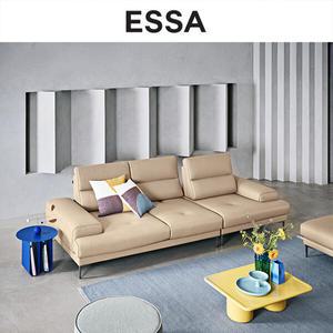 [에싸] 아르떼 3.5인 스윙기능 론도 소가죽 소파+스툴