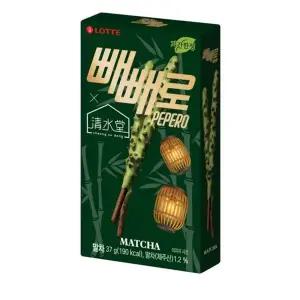 롯데 빼빼로 말차 청수당콜라보 37g