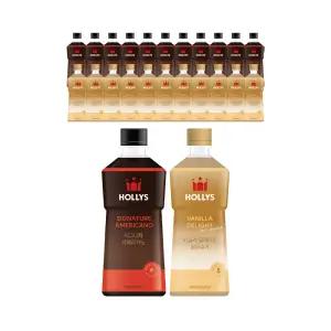 할리스 시그니처 아메리카노 550ml, 6입, 2개+바닐라딜라이트 로우슈거 450ml, 6입, 2개 (총 24개)