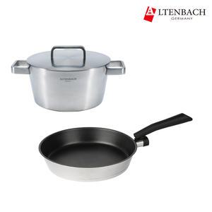 알텐바흐 아트리움 양수냄비24cm+디펜더스 팬28cm 세트