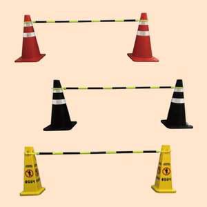 라바콘 걸이대 형광 꼬깔콘 콘연결 야광 콘걸이봉 3개 도로공사 공사현장 진입금지 오뚜기 공사중 주황콘