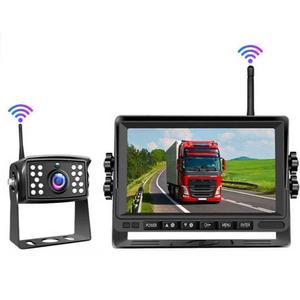 화물차 어라운드뷰 화면 후방 7인치 좌우 카메라 무선모니터 싱글셀1개 자기흡입식 포크레인 굴삭기 카라반 무선