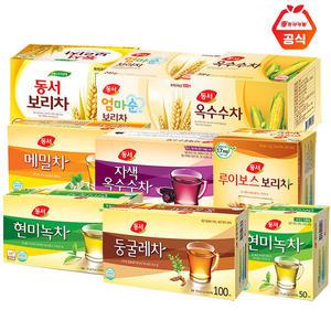 동서 현미녹차 둥글레차 보리차 옥수수차 루이보스 메밀차 100T 차모음