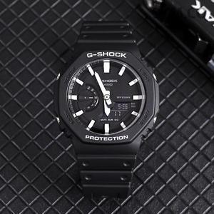 지샥 GA-2100-1A 지얄오크 블랙 카본 스텐다드 아나디지 남자 우레탄 시계 c