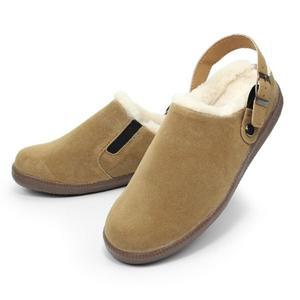 스웨이드 남성 털슬리퍼 겨울 샌들 인조퍼 털신발 털실내화