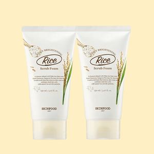 스킨푸드 라이스 데일리 브라이트닝 스크럽 폼 150mlx2개 (NEW) 쌀클렌징