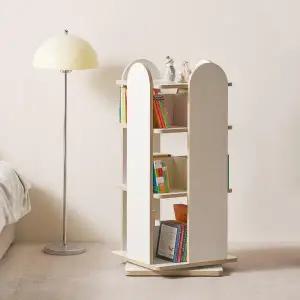 아트박스/플랜데코 리코 낮은 회전책장 3단 회전 책꽂이 책장