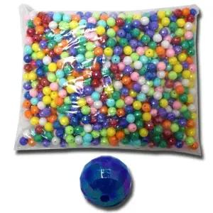 벌크레인보우원형10mm 슬라임재료 구슬꿰기 슬라임