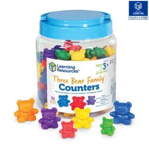 러닝리소스 곰세마리 수세기 모형 곰돌이 숫자 셈놀이 칩 패턴 분류 색인지 유아 (96p)