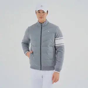 [레노마골프][본사공식] 남성 방풍 구스 다운 하이브리드 니트 가디건 RMSCM4206-193