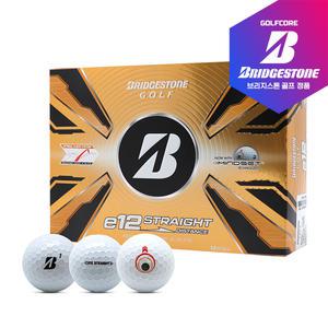 [25년신상]브리지스톤 e12 컨텍트B STRAIGHT DISTANCE 3피스 골프공-12알