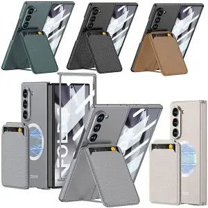 z폴드7 맥세이프 카드 지갑 가죽 슬림 하드 케이스