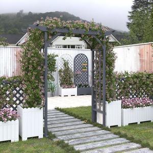 전원주택대문 원목 퍼걸러 정원아치 파고라 장미넝쿨