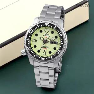 [시티즌] NY0040-50W 프로 마스터 마린 시리즈 다이버 오토매틱 남자 메탈 손목시계 c