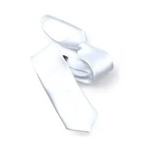 지퍼 화이트 자동 지퍼넥타이 5.5cm 스키니 GA5002 하얀색