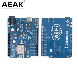 WeMos D1 UNO R3 CH340 ESP-12E WiFi 개발 보드 기반 Arduino 호환 IDE 용 스마트 전자 PCB