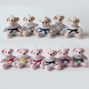 [갓샵]주짓수 도복 곰돌이 인형 키링 승급 선물 [Oss 주지수 굿즈 벨트 커플 열쇠 가방 커플] 고리