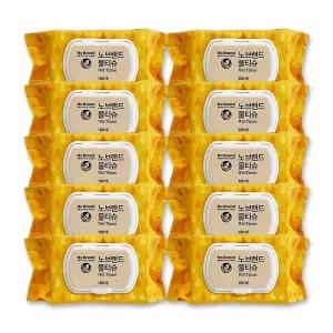 노브랜드 물티슈 캡형 100매 10팩