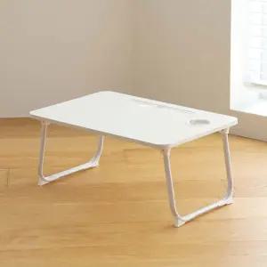 컴퓨터책상 1인용 원룸테이블 접이식좌식책상 화이트