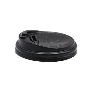 [이룸팩]13/10온스 개폐 테이크아웃종이컵뚜껑리드 블랙1000개