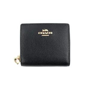 [백화점 AS 가능] 코치 반지갑 여자 카드지갑 지폐 동전 지갑 블랙 C2862IMBLK