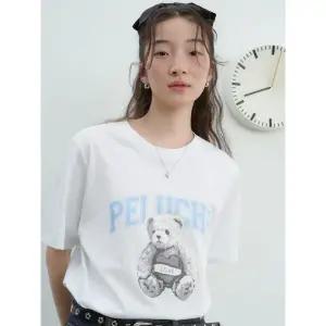 [에잇세컨즈] 스몰 베어 오버핏 티셔츠  화이트 (165842AY11)