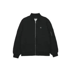 남성 나일론 퀼팅 다운 봄버 자켓 블랙 J326806-BEH