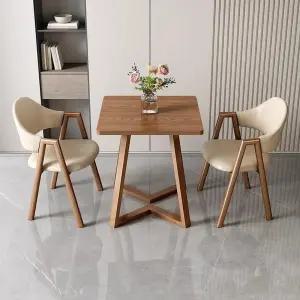 2인용 테이블 세트 원목 의자 소형 신혼 식탁