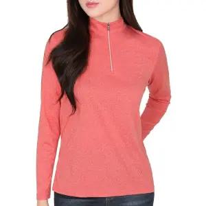 이지바이 프리티우먼 간절기 여성 멜란지 긴팔 집업 티셔츠(SI42LT018W)춘추 운동복 기능성 아웃도어