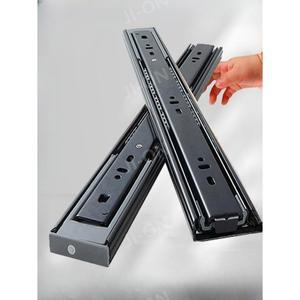 서랍 레일 슬라이드 가구 110cm 44인치 블랙강 붙이는 언더레일 볼레일 캠핑카