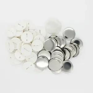 44mm 핀버튼 뱃지 부속품 100개 DIY 플라스틱 바닥 100개
