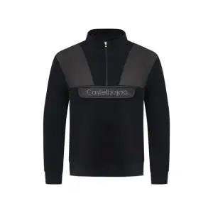 본사) 남성 반집업 긴팔 티셔츠_BGDWTL209BK_