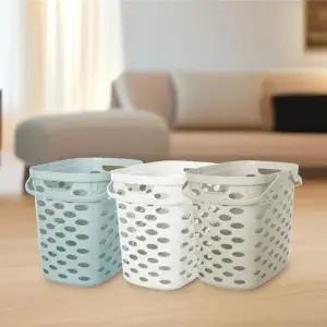 리빙 세탁바구니 빨래바구니 대용량 빨래통 세탁수거함 손잡이 다용도 41x29x36cm