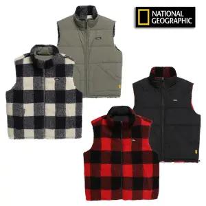 내셔널지오그래픽 N234UFV120 제시에너 우븐 플리스 리버시블 베스트